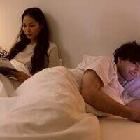 couple distracted